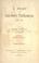 Cover of: A diary of the Salisbury  Parliament, 1886-1892.