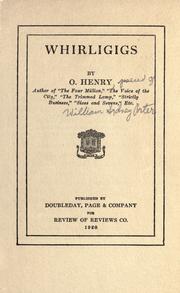 Cover of: Whirligigs by O. Henry, Mint Editions, O. Henry