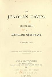 Cover of: The Jenolan caves by Sam Cooke