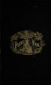 Cover of: The Southern poems of the war. by Emily Virginia Mason, Emily Virginia Mason