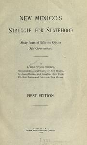 New Mexico's struggle for statehood by L. Bradford Prince