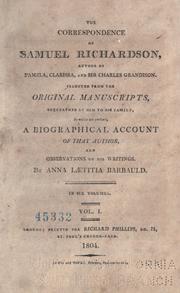 The correspondence of Samuel Richardson by Samuel Richardson