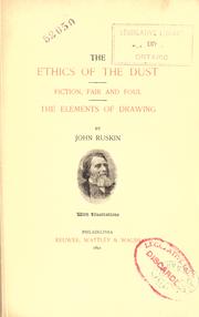 Cover of: The ethics of the dust by John Ruskin