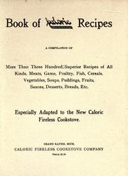 Cover of: Book of Caloric fireless cook stove recipes