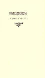 Cover of: A branch of May: poems