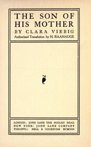 Cover of: The son of his mother by Clara Viebig