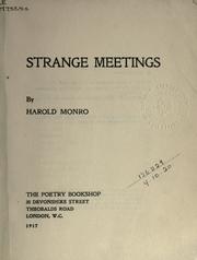 Strange meetings by Harold Monro