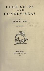 Cover of: Lost ships and lonely seas by Ralph Delahaye Paine