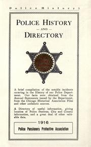 Cover of: Police history and directory