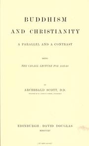 Cover of: Buddhism and Christianity