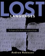 Cover of: Lost languages by Andrew Robinson