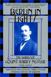 Cover of: Berlin in Lights: The Diaries of Count Harry Kessler (1918-1937)