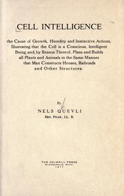 Cover of: Cell intelligence by Nels Quevli