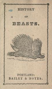 Cover of: History of beasts. by 