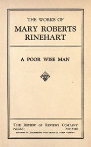 Cover of: poor wise man