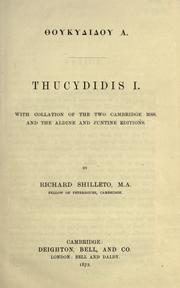 Cover of: Thucydidis I-[II]