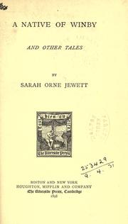 Cover of: A native of Winby, and other tales. by Sarah Orne Jewett