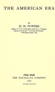 Cover of: The American era by H. H. Powers