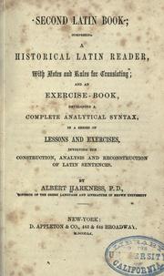 Cover of: Second Latin book by Albert Harkness, Albert Harkness