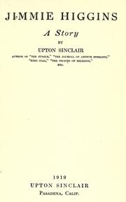 Cover of: Jimmie Higgins by Upton Sinclair, Upton Sinclair