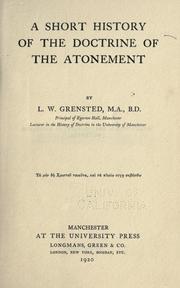 Cover of: The doctrine of the atonement and its historical evolution by Auguste Sabatier