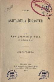 Cover of: The Ashtabula disaster by Stephen Denison Peet