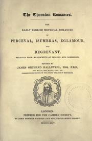Cover of The Thornton romances by james orchard halliwell-phillipps