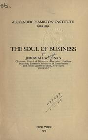 Cover of: The soul of business.