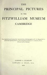 Cover of: The principal pictures in the Fitzwilliam Museum, Cambridge