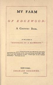 Cover of: My farm of Edgewood by Donald Grant Mitchell