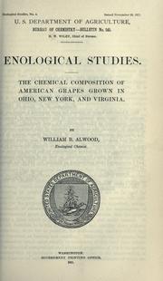 Enological studies by William Bradford Alwood