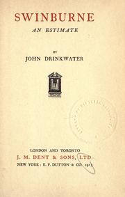 Cover of: Swinburne by Drinkwater, John