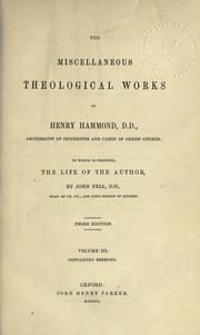 Cover of: Thirty-one sermons preached on several occasions.