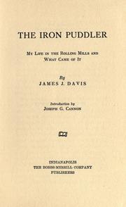 Cover of: The iron puddler by James J. Davis