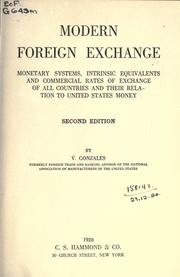 Modern foreign exchange by V. Gonzales