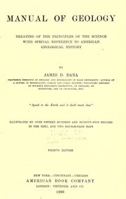 Cover of: Manual of geology by James D. Dana