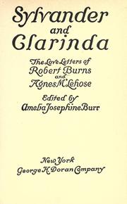 Cover of: Sylvander and Clarinda by Robert Burns