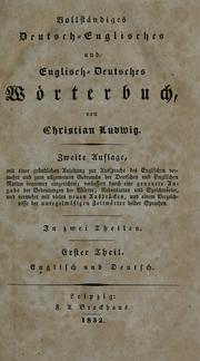 Cover of: Complete dictionary, English and German, and German and English