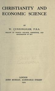 Cover of: Christianity and economic science