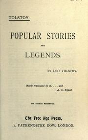 Popular stories and legends by Lev Nikolaevič Tolstoy