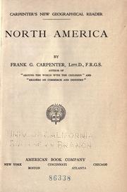 Cover of: Carpenter's new geographical reader: North America