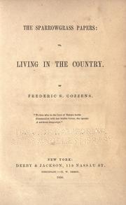 The Sparrowgrass papers