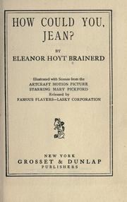 Cover of: How could you, Jean? by Eleanor Hoyt Brainerd