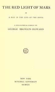 Cover of: The red light of Mars