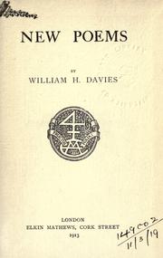 Cover of: New poems.
