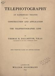Cover of: Telephotography by Thomas R. Dallmeyer