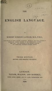 Cover of: The English language. by Robert Gordon Latham