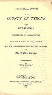 Statistical survey of the county of Tyrone by John M'Evoy