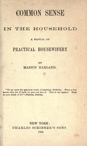 Common sense in the household by Marion Harland