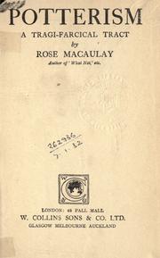Cover of: Potterism by Thomas Babington Macaulay